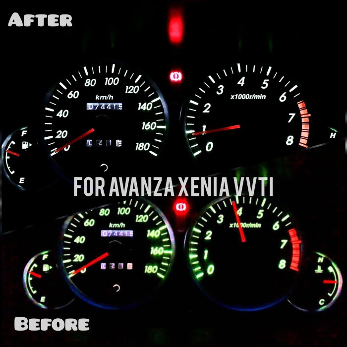 LAMPU LED SPIDOMETER SPEEDOMETER AVANZA XENIA VVTI SET