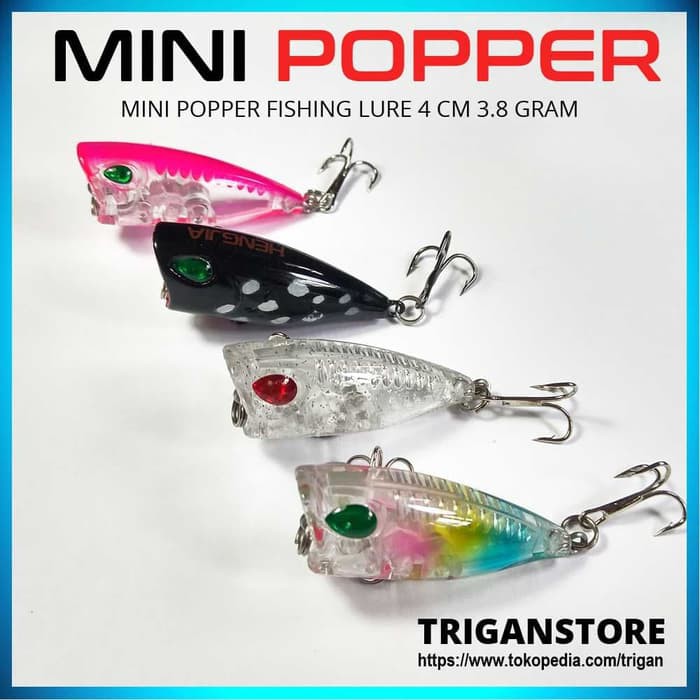 UP1604 umpan popper mini mancing topwater fishing lure umpan pancing popping