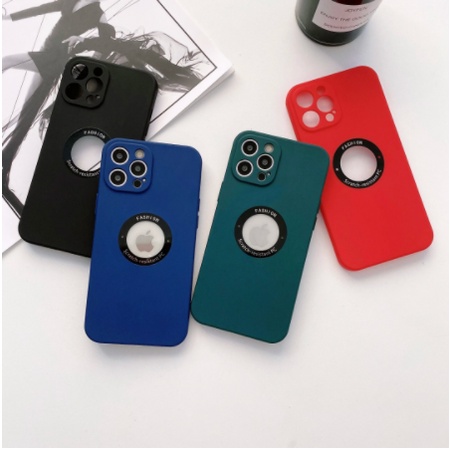 Case iPhone XR Liquid Luxsury Leather Logo Hole 3D Kamera Protection