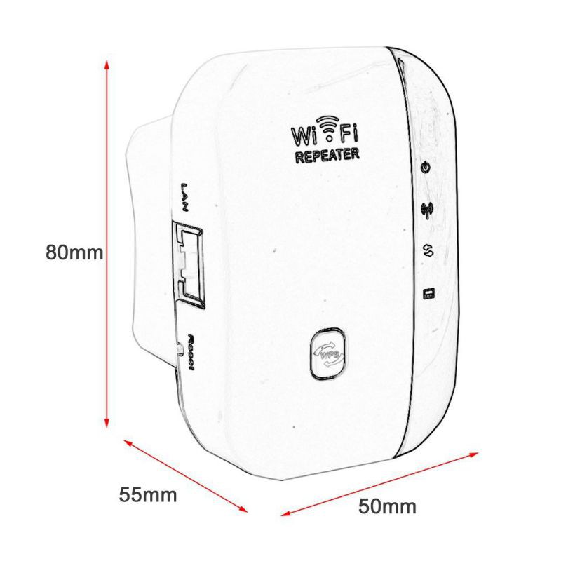 [BISA COD] WIFI Repeater 300Mbps Wireless WiFi Sinyal Wifi Access Point