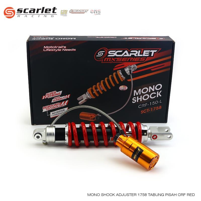 shock belakang klx/dtracker scarlet tabung