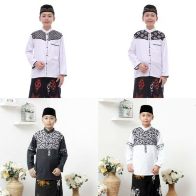 Baju Koko Kombinasi Batik Anak Sd Smp Berbagai Ukuran Koko Anak Murah Terbaru Berkualitas Terbaik