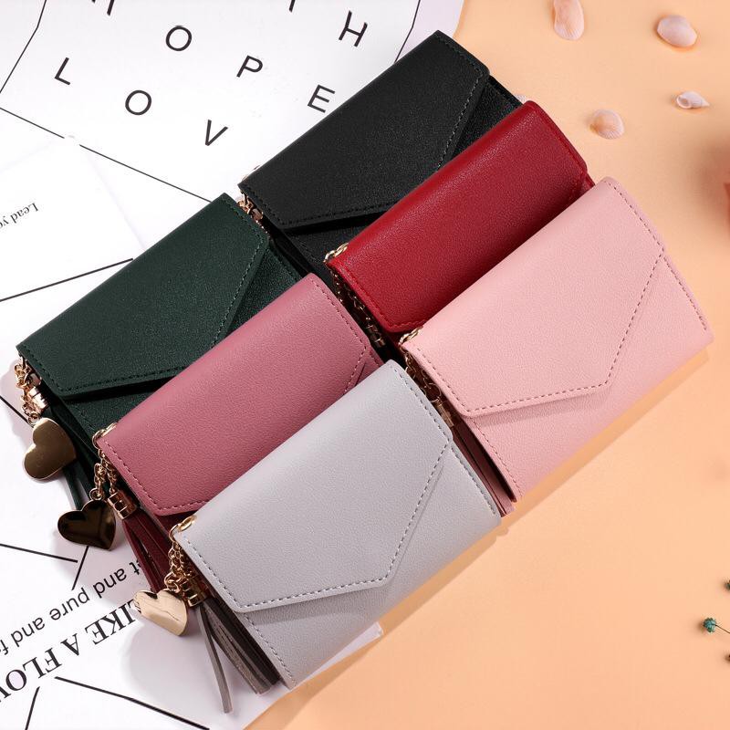 ☛BELIDEH☚ WD008 Dompet Lipat Import Korea DL15 Rumbai Rumbai Dompet Murah-5