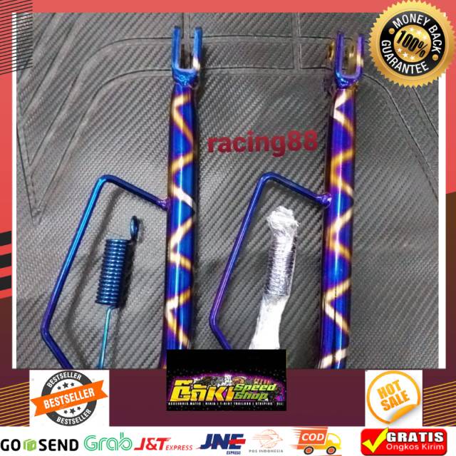 Murah Standar Samping Ring 17 Blue X BEAT OLD BEAT FI BEAT ESP SCOOPY SCOOPY FI VARIO 110/125/150 FI