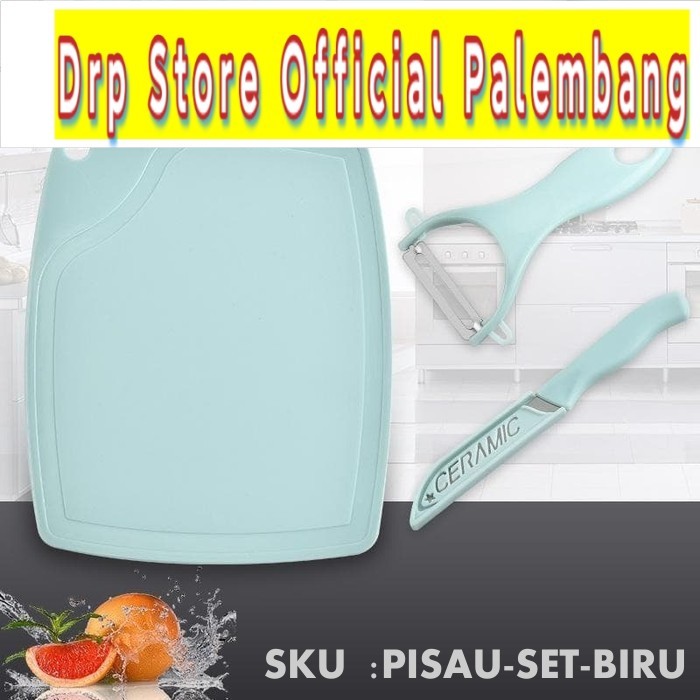 PISAU SET KERAMIK / 3 IN 1 PISAU SET TALENAN / SERUTAN BUAH / ALAT SET