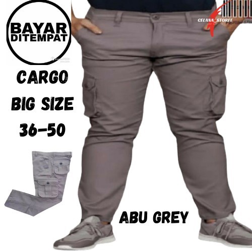 Celana cargo big/celana cargo panjang big size/celana cargo pria big size 38/48/COD BAYAR DI TEMPAT