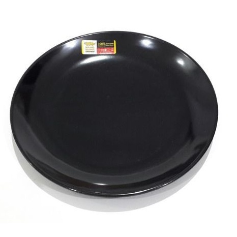 Piring Melamin Bulan 9 inc HITAM Golden Dragon  PIRING MAKAN MELAMINE
