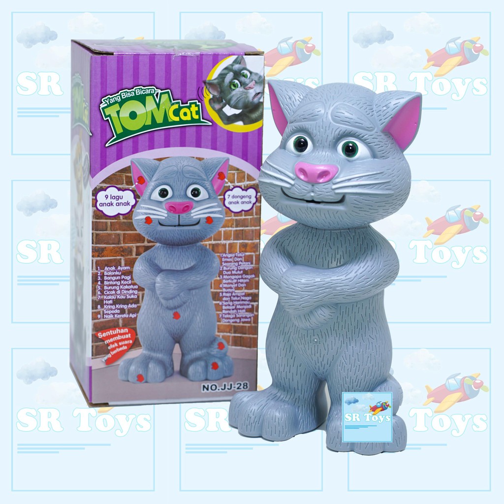 Boneka Talking tom cat &amp; Singing Tomcat Bahasa Indonesia Rekam Suara