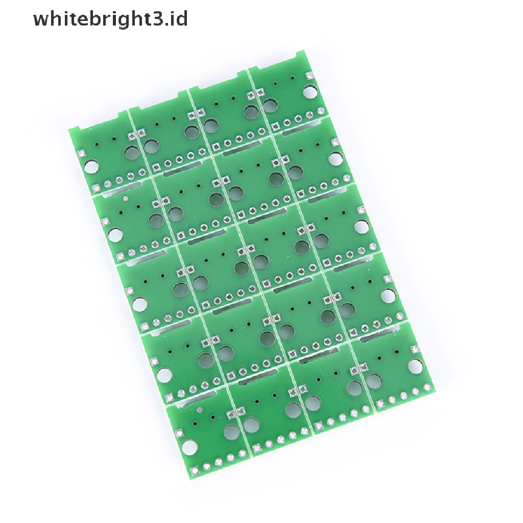 (whitebright3.id) 20pcs Papan Modul adapter Konektor micro usb Ke DIP 2.54mm female 5-pin