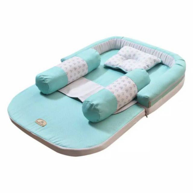 Mom's Baby Kasur Bayi Lipat + Kelambu 3 Fungsi (Kasur, Sofa, Playmat) Mildy Series - MBK 4013