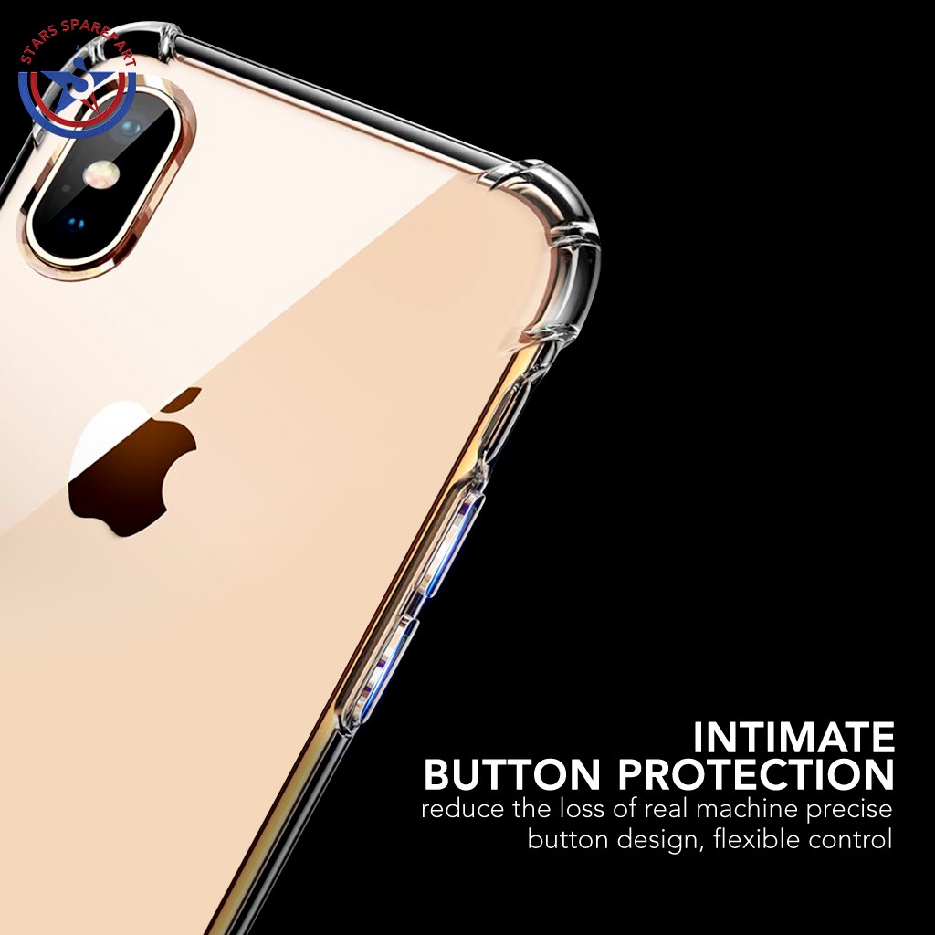 Anti Shock iPhone X XS XR XS MAX Transparan Bening Acrylic Clear Perfect Fit Casing-5