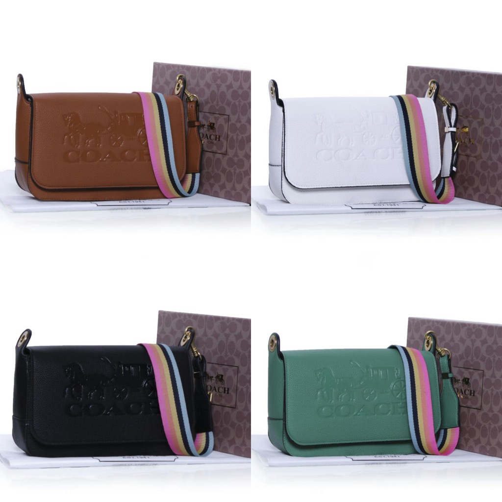 Grosir Tas Coach Jess Messenger Embossed Leather Semi Premium AP31699
