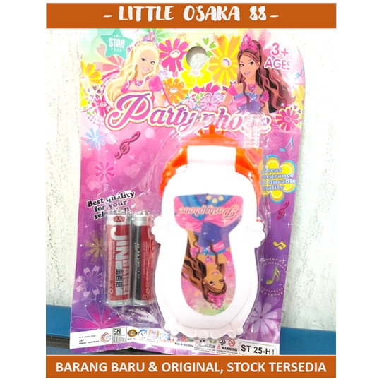 Mainan HP Lipat Barbie Party Phone Musik