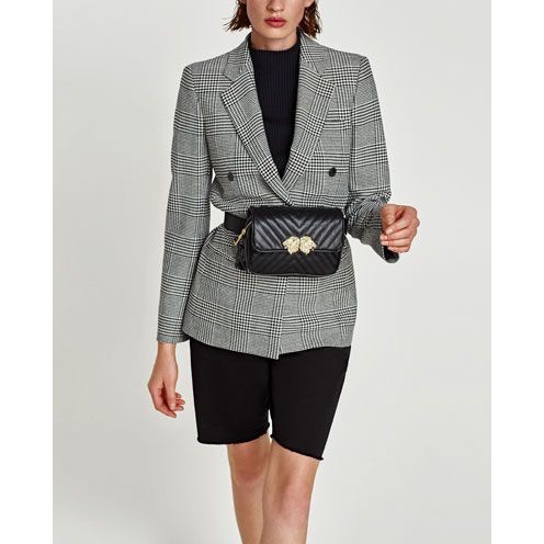 Lion Zara PU Woman Waistbag - Tas Pinggang Wanita Polos Import - belt bag selebgram - Fanny Pack