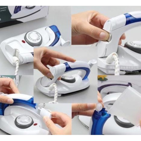 SETRIKA LIPAT MINI UAP IRON SETRIKA TRAVEL