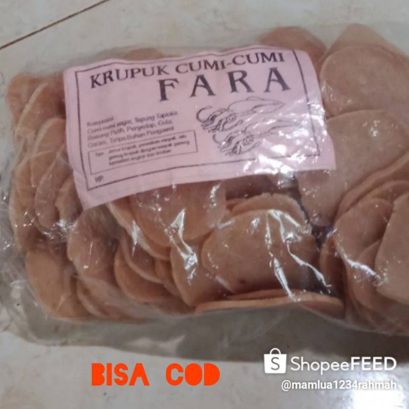 

Kerupuk cumi cumi mentah500gram