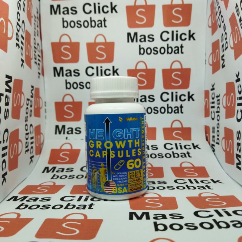 PENINGGI BADAN HERBAL ANAK DEWASA CEPAT HEIGHT GROWTH CAPSULES MAXIMIZER SUPER GROW UP 100% ASLI