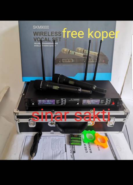 Mic Wireless Sennheiser SKM 9000 9045 SKM9000 FREE KOPER ( Handheld ) Multi Channel