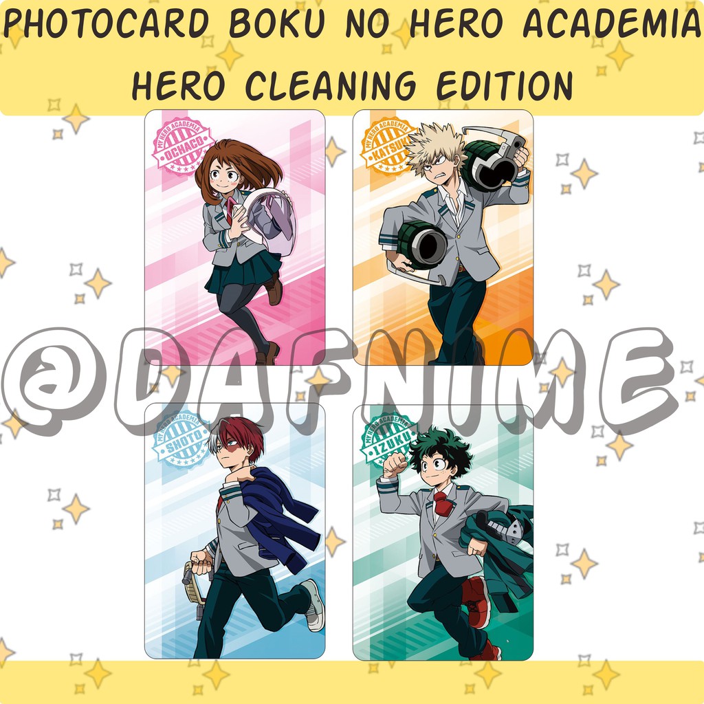 PHOTOCARD ANIME BOKU NO HERO ACADEMIA BNHA HERO CLEANING EDITION | MIDORIYA TODOROKI BAKUGO