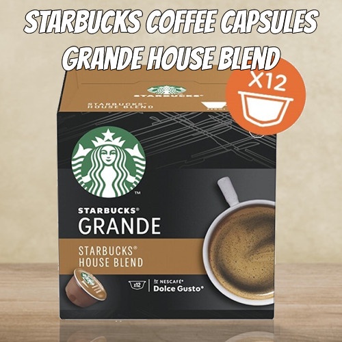 

DISKON - (BISA COD) Starbucks Grande House Blend by Nescafe Dolce Gusto Coffee Capsules