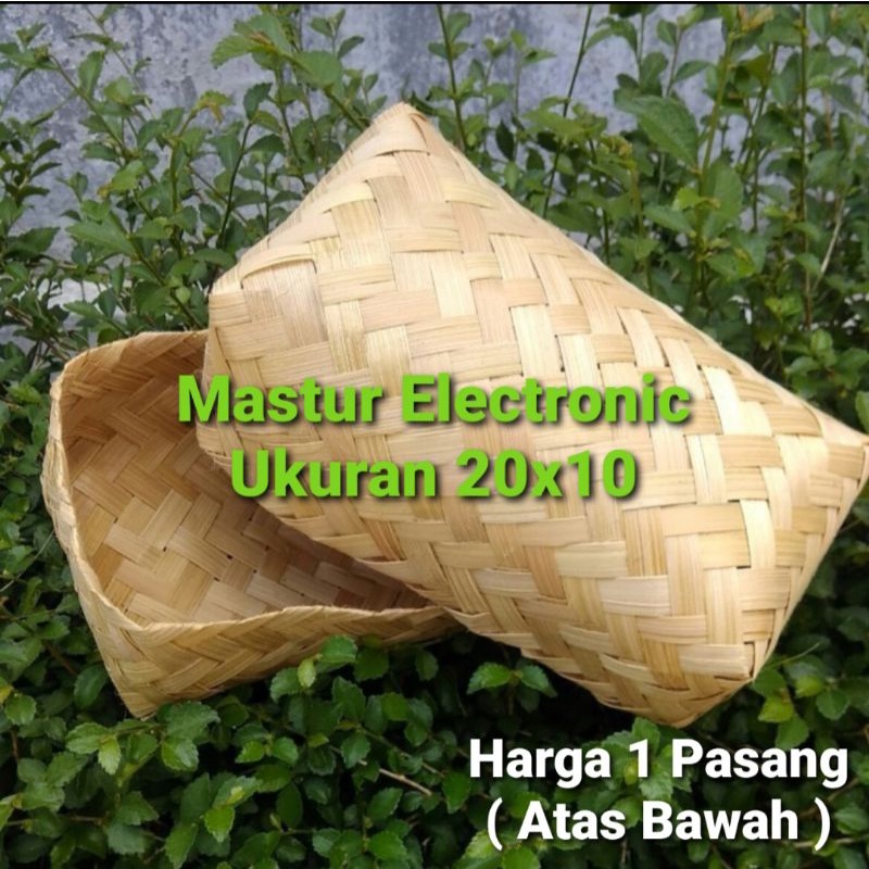 Besek Bambu 20x10 Besek Nasi 20cm X 10 Cm Hampers Polos Sepasang