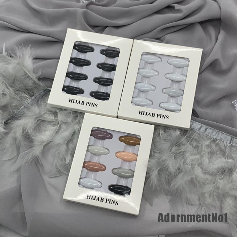 (Adornmentno1) Pin / Bros Aksen Berlian Imitasi Bahan Plastik Untuk Aksesoris Syal / Hijab Wanita Muslim