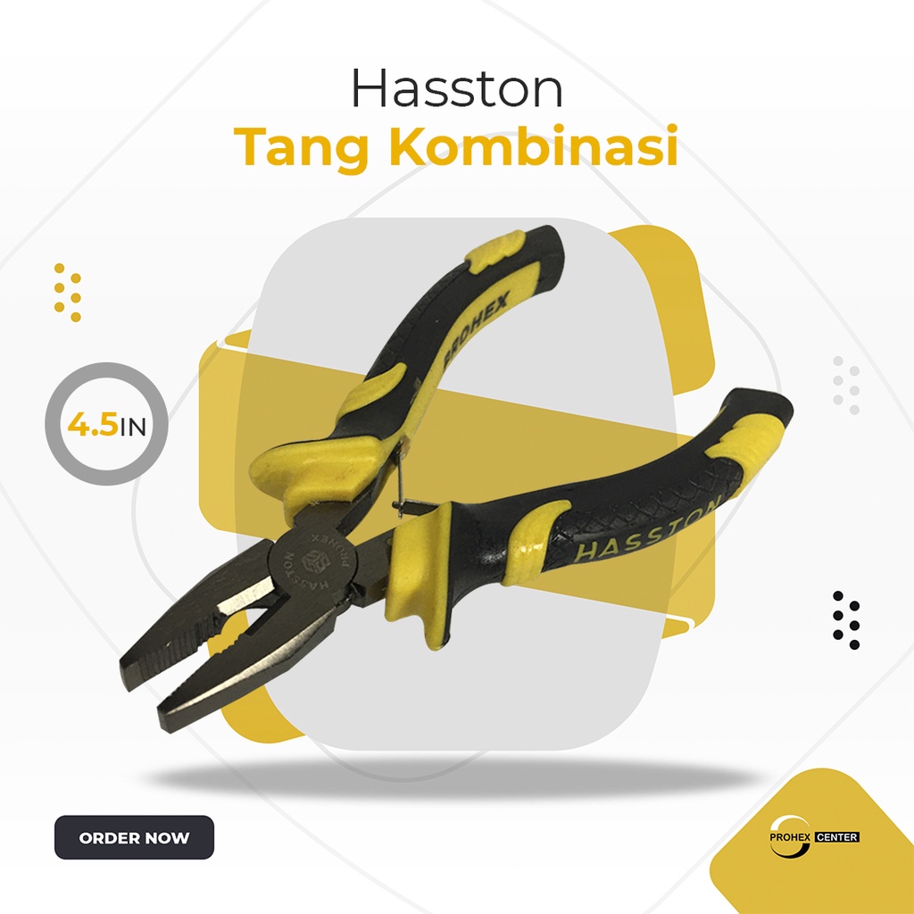 TANG KOMBINASI MINI 4.5 INCH HASSTON 4.5&quot; Linesmen Pliers