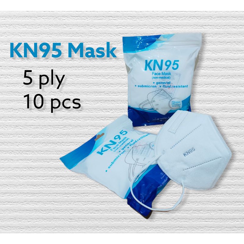 MASKER KN95 EARLOOP DISPOSABLE MASK KN 95 ISI 10 PCS TERMURAH KN95