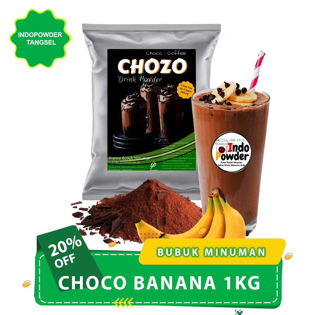 Jual Bubuk Minuman Rasa Choco Banana 1Kg / Bubuk Powder Minuman ...