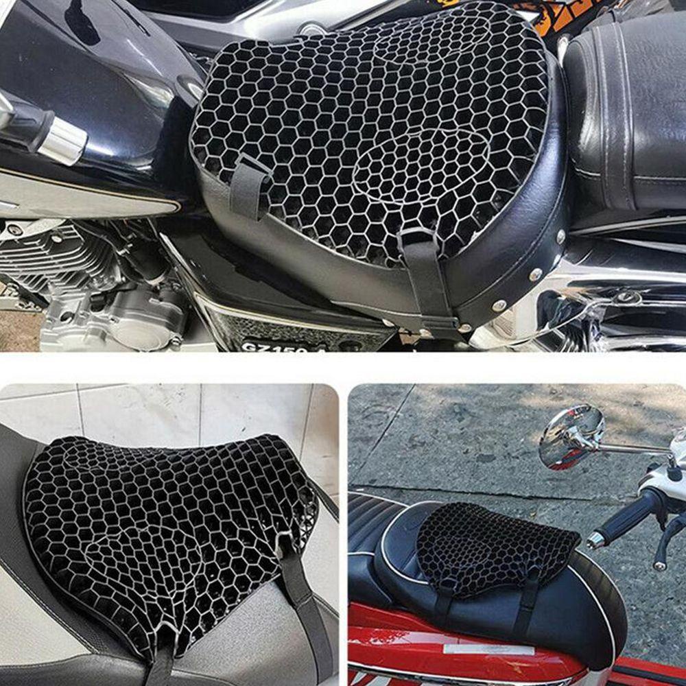 Top Bantal Kursi Motor Pereda Tekanan 3D Anti Slip Gel Honeycomb