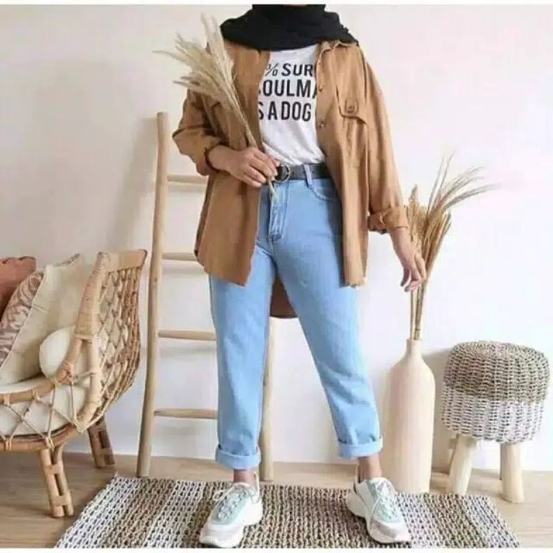 HARGA PROMO!! CELANA BOYFRIEND SNOW BLUE / BLACK ACID CEWEK WANITA CELANA HIGHWAIST SNOW WANITA CEWEK BISA COD BOYFRIEND JEANS WANITA KEKINIAN CELANA JEANS WANITA