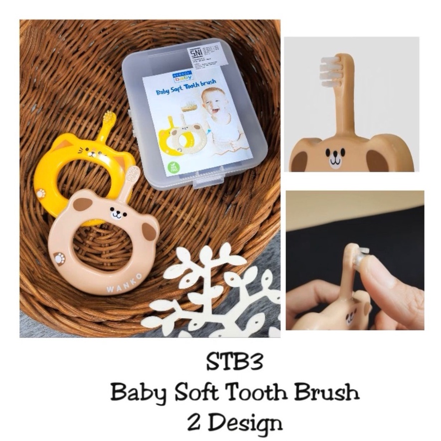 George Baby Soft Tooth Brush-Sikat Gigi untuk bayi usia 3 bulan keatas