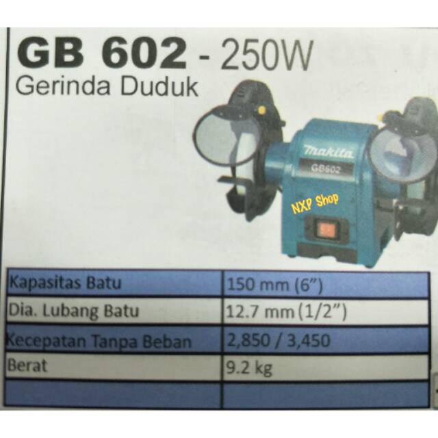 Mesin gerinda duduk makita GB 602