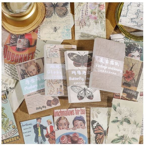 Scrapbook Paper Pack - Mini Vintage Series (60pcs)