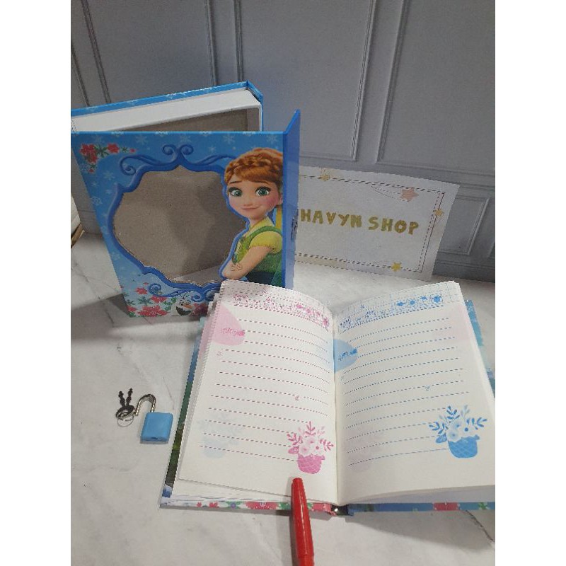 diary ada GEMBOK/diary anak/buku harian/buku catatan-1