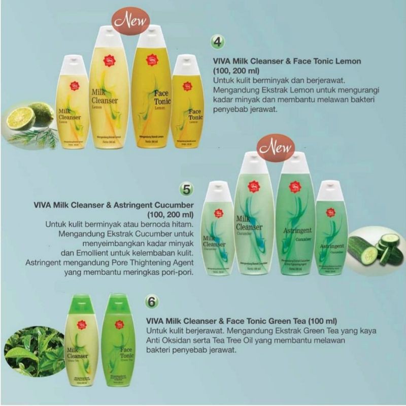 Viva Milk Cleanser ori, bengkoang, lemon