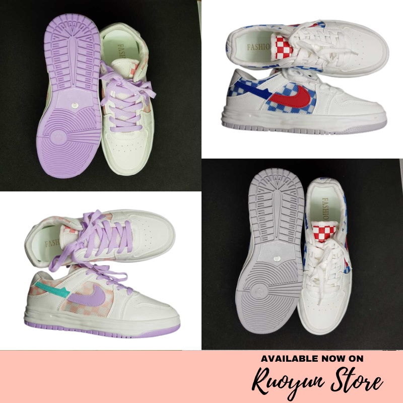 RYX - Bright Simple Sepatu Sneakers Wanita Fashion Casual / Olahraga (NO BOX) - Ori Import