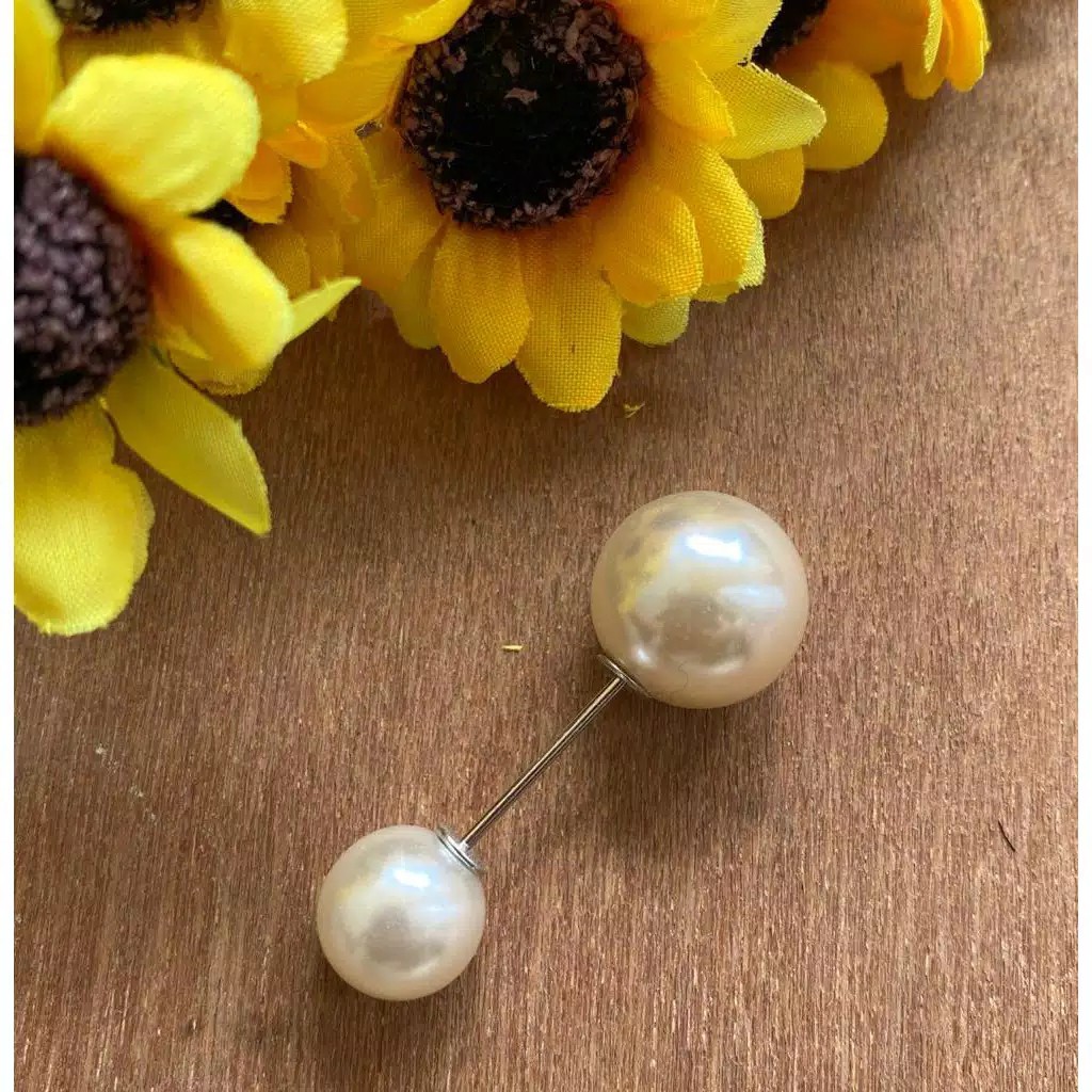 Tuspin hijab Pearl White Chrome Aksesoris muslim terbaru murah-3