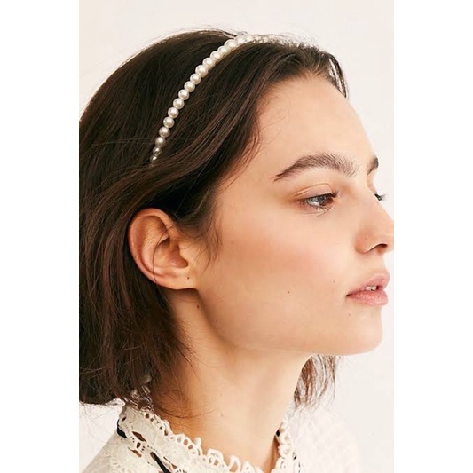 Ark.co - AVENS pearl Headband / bando bandana mutiara hiasan rambut