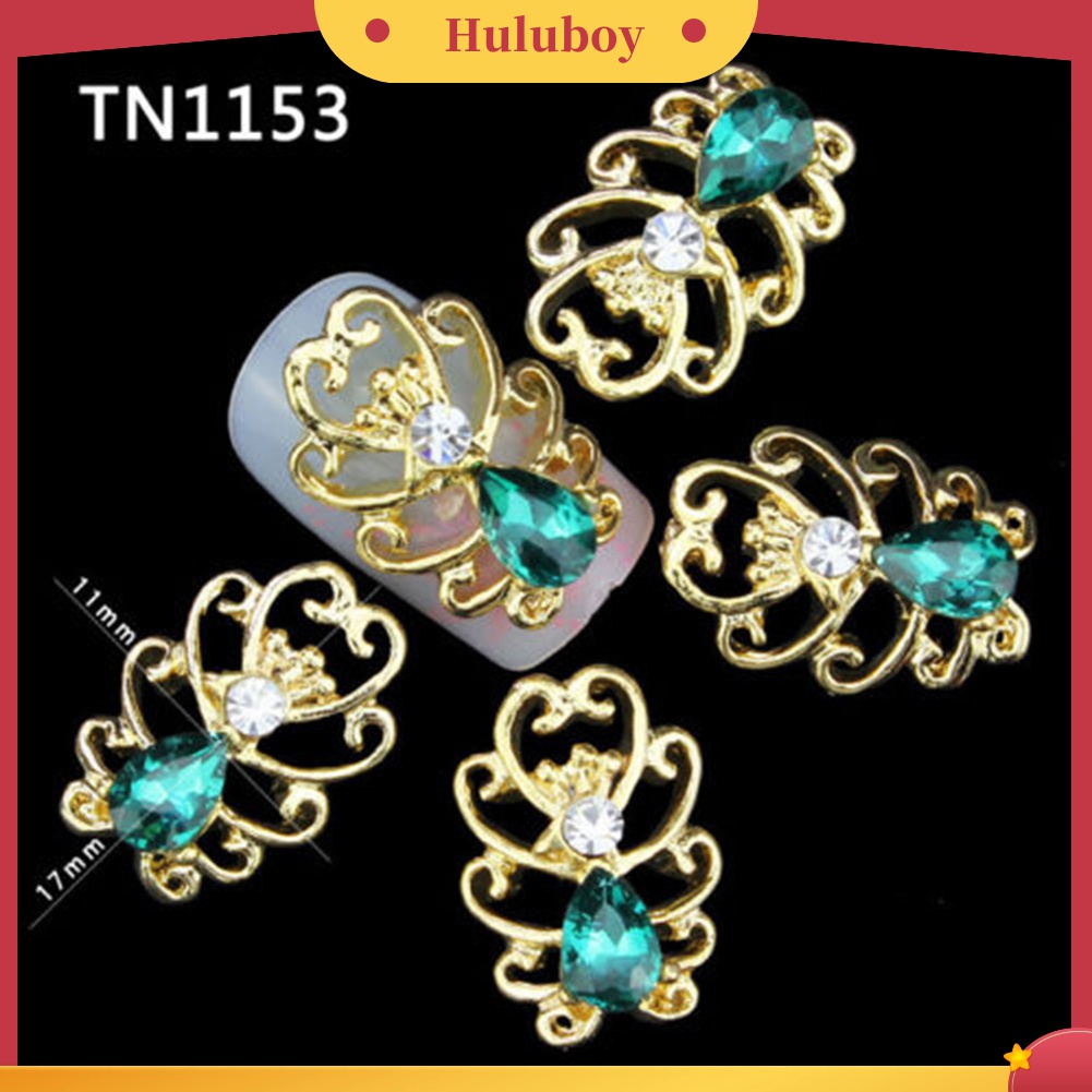 Huluboy Huluboy♡ 10pcs Berlian Imitasi Glitter 3D Untuk Dekorasi Nail Art DIY