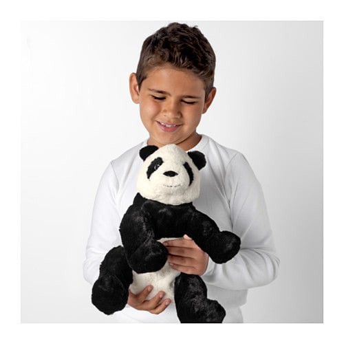 KRAMIG Boneka Panda putih hitam