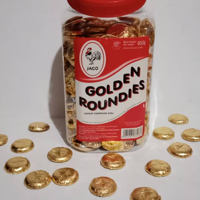 Coklat Delfi Golden Roundies/Coin Ceres/Coin Jago Jar 950gr