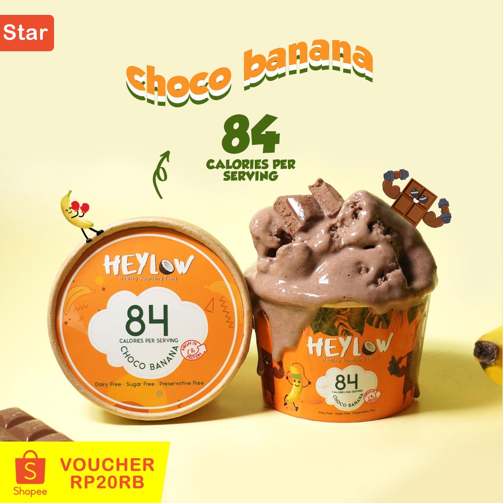 

CHOCO BANANA | HEYLOW Low Calorie Ice Cream