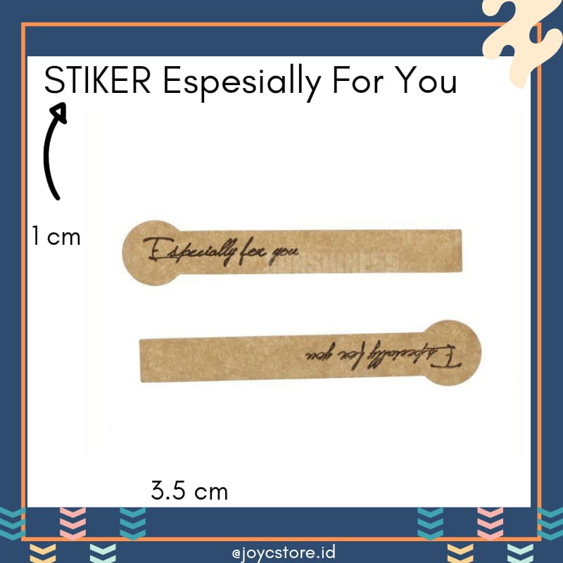 

Stiker Espesially For You Per 5pcs Coklat/ Hampers /Souvenir /Kado /Kartu Ucapan /Kemasan /Packaging