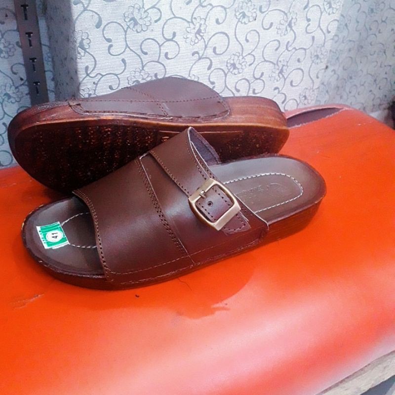 sendal pria asli kulit sapi