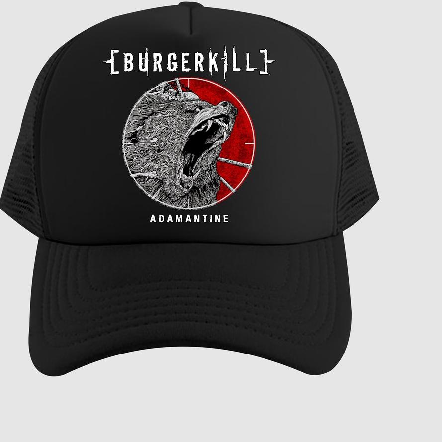 Topi Trucker Jaring Band Burgerkill // Burgerkill Adamantine ,.