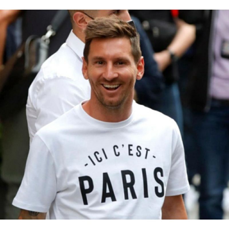 MURAH!!! KAOS MESSI ICI CEST PARIS UNISEX ADA KAOS ANAK