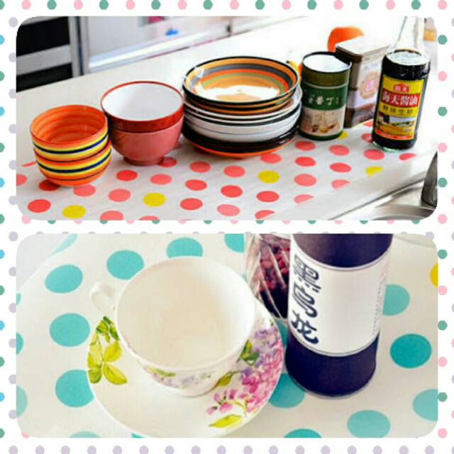 Alas tatakan laci lemari rak meja piring gelas