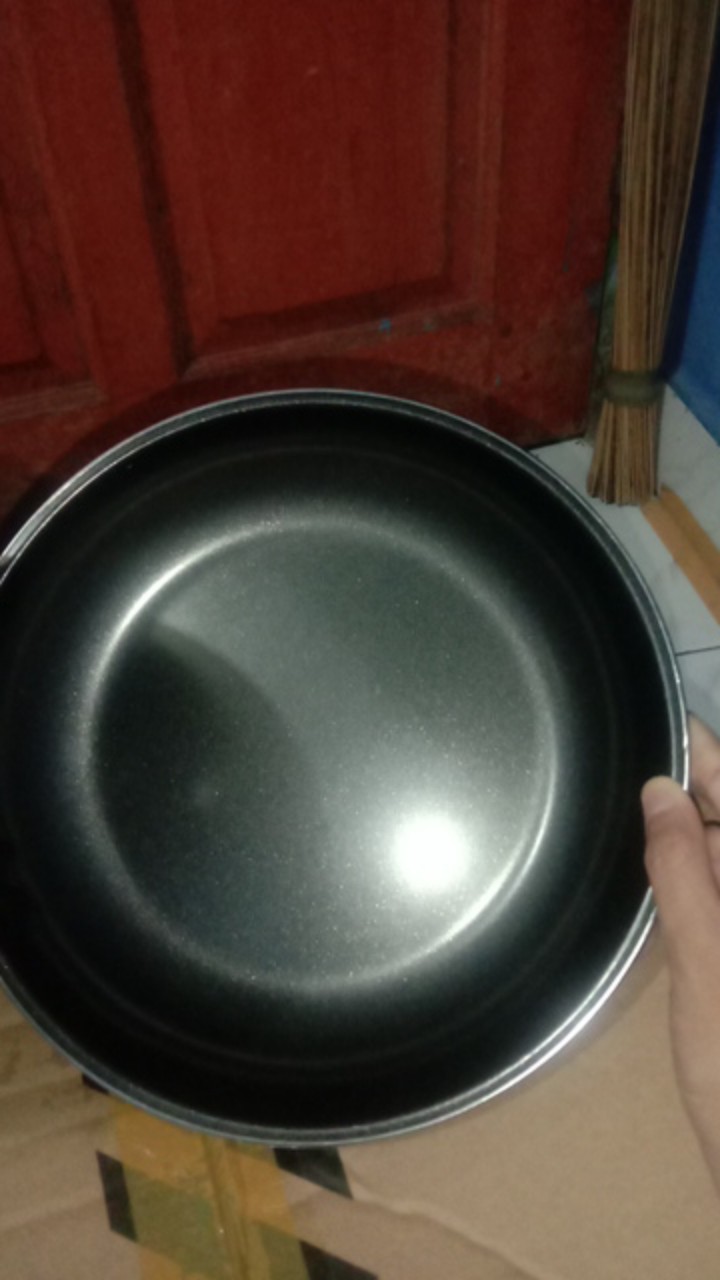 Maspion Wajan Penggorengan Anti Lengket Set 18cm+23cm - Hitam