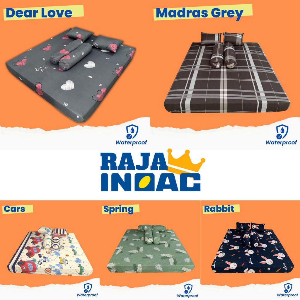 Sarung Kasur Busa Lipat Resleting Waterproof / Sprei Lipat Waterproof / Sarung Kasur Waterproof Anti Air / Sarung Inoac Resleting